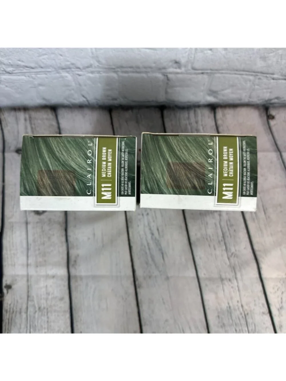 2-CLAIROL Natural Instincts For Men M11 Med Brown Haircolor Kit Dye Discontinued
